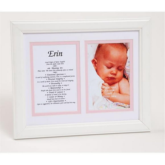Townsend FN05Alia Personalized Matted Frame With The Name & Its Meaning - Framed- Name - Alia