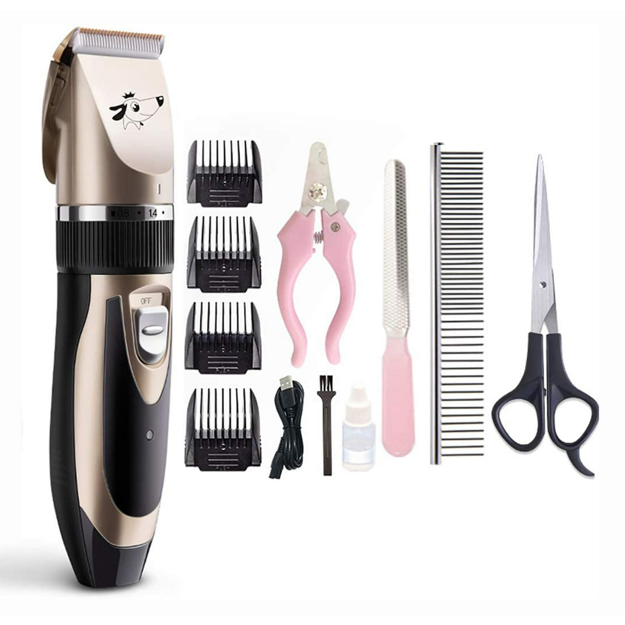Tondeuse à Poils Pour Animaux Rechargeable – Rasoir Chien Chat – Professionnel – Sans Fil