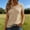 Khaki, variant on Women's Short Sleeve Mesh Base Layer Top in Assorted Colors for Active Wear