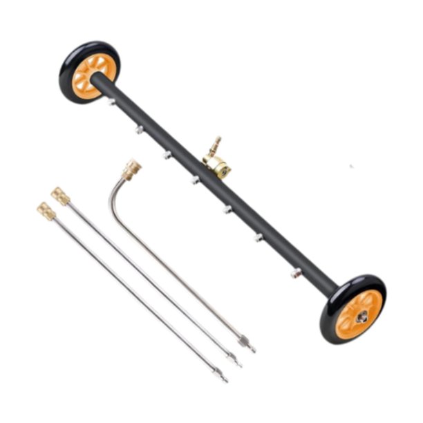 Limpiador de bajos de coche de alta presión, escoba de lavado de bajos de 4000 PSI, lavadora de alta presión portátil de resistencia para de coche. Naranja