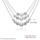 thumbnail image 2 of Collar de tres capas bañado en plata con colgante de cuentas, collar largo tipo suéter, joyería festiva, regalo para mujeres y niñas., 2 of 6