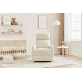thumbnail image 2 of Concord Baby Charleston Fabric Swivel Glider Recliner - Light Beige, 2 of 8