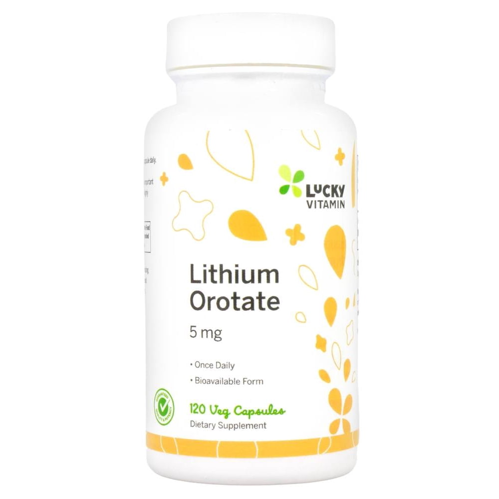 LuckyVitamin Lithium Orotate 5 mg. 120 Capsules