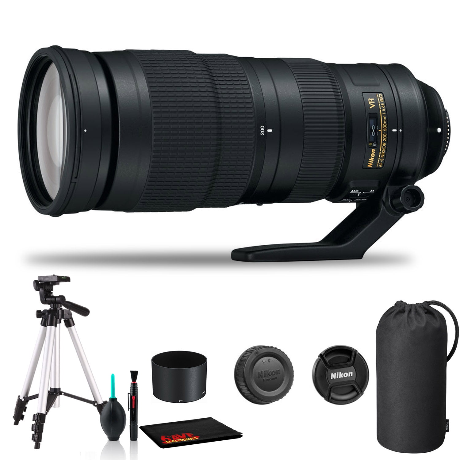 Nikon Af S Nikkor 0 500mm F 5 6e Ed Vr Lens Includes Tripod Intl Model Walmart Com Walmart Com