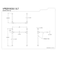 thumbnail image 5 of Kingston Brass VPB2818330 Stainless Steel Console Sink Legs in Matte Black, 5 of 7