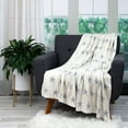 thumbnail image 2 of HomeStock Beachy Beauty Transitional 52" X 70" Knitted Throw Blanket for Living Spaces, Cozy Throws with Durable Material-Color:Grey, 2 of 10