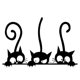 thumbnail image 1 of Calcomanía de pared JAMW Sencillez decoración de gatos adorables para habitación de niños, 1 of 5