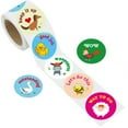 thumbnail image 1 of Cute Animal Reward Sticker Incentive Sticker Positive Words Sticker Paper Roll Diameter 38mm for Kid Teacher School Supplies, 1 of 8