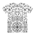 thumbnail image 3 of Girls Printed Pajama Set Cozy Round Neck Two Piece Sleepwear For Everyday Lounging And Comfort, 3 of 6