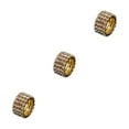 thumbnail image 2 of Guardoinrt Exquisite Inlaid Ring Durable Alloy With Shimmering Diamonds For Luxurious Feel golden 4 rows 3Set, 2 of 6
