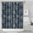 thumbnail image 2 of Coastal Marine Seashell Shower Curtain 72x84in, Waterproof Chun Yafang Polyester, Mold Resistant, Includes 12 Plastic Hooks, Perfect for Bathroom or Beach House Decor, 2 of 5