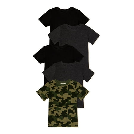 

Garanimals Toddler Boy Basic T-Shirts Multipack 5-Pack Sizes 12M-5T