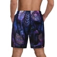 thumbnail image 2 of Lsque Mens Swim Trunks Fantasy Dragon In Cathedral Pattern - Bathing Suit Compression Liner - Beach Swim Shorts Swimwear - (S-3XL) - Stretch Quick Dry -XX-Large, 2 of 9