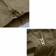 thumbnail image 5 of Twill Cargo Shorts for Men Multi Pockets Mens Long Shorts Below Knee Casual Hiking Summer Capri Pants Big and Tall Size M-5XL Yellow, 5 of 6
