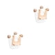 thumbnail image 3 of Injueey Soporte para secador de pelo Baño de pared Estante universal Estante de soplador antideslizante Blanco 2Conjunto, 3 of 6