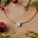 thumbnail image 2 of JeenMata Hermoso Collar con Colgante Solitario de Piedra Natal de Septiembre de Corte Redondo de 1 Quilate - Zafiro Azul Chapado en Oro Amarillo de 18 Quilates, Mujer, Adulto, 2 of 6