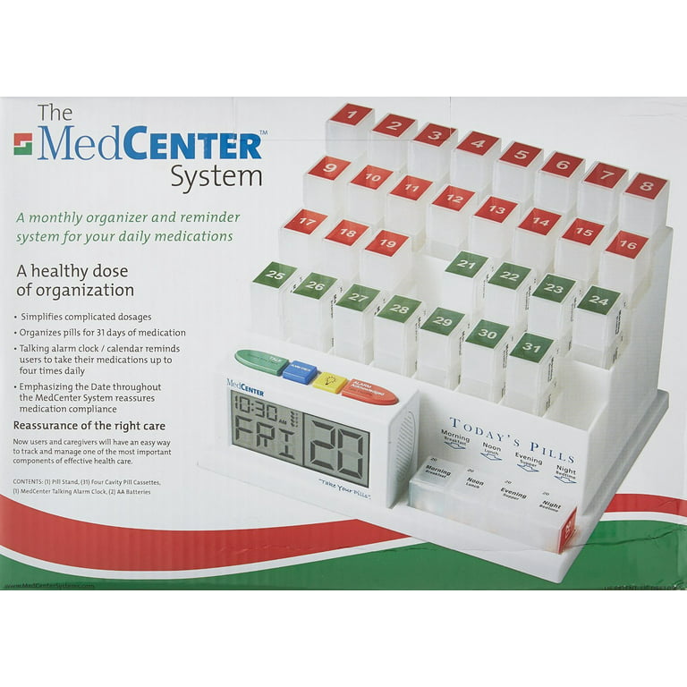 MedCenter System: 31-Day Pill Box Reminder