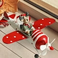 thumbnail image 4 of Decoración navideña de avión, figura de avión, accesorio fotográfico, colgante de de Navidad, colgante de avión para el hogar, restaurante, Estilo C, 4 of 8