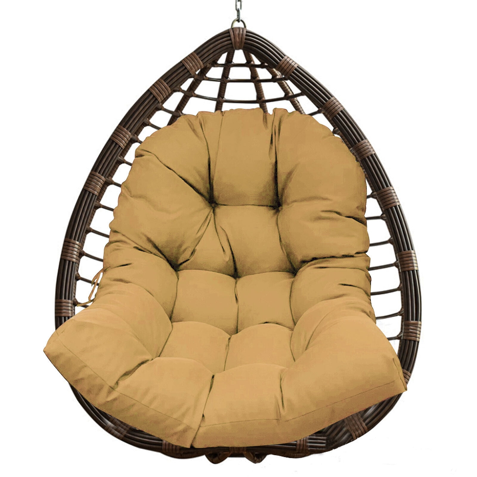 OA&WA Hanging Basket Chair Cushions, Large Seat Cushion Waterproof Hanging  Egg Hammock Swing Chair Pads Soft Chair Back Solid Color (Color : Yellow