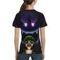 thumbnail image 5 of Boo Luigi's Mansion Game Teen T Shirts Unisex Crewneck Short Sleeve T-Shirt Tees Top For Boys Girls Youth Kids Medium, 5 of 7