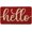 Red, variant on Black Orange Hello Halloween Doormat, Home Decor Low-Profile Switch Rug Door Mat Floor Mat for Indoor Outdoor 17x29 Inch