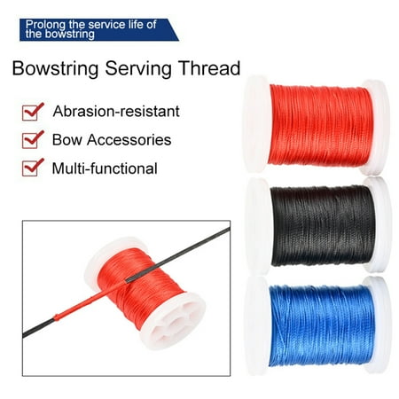 Ettsollp 90M Archery Bowstring Serving Thread Abrasion-resistant Polyester Bowstring Protection Tying Peep Sights Nock Compound Recurve Bow Accessories