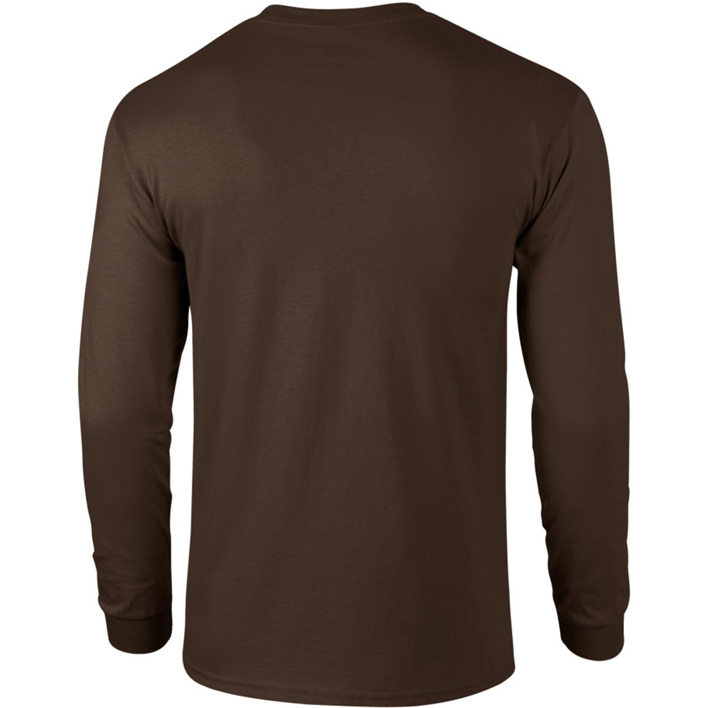 Gildan Mens Plain Crew Neck Ultra Cotton Long Sleeve T-Shirt - image 2 of 2
