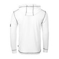 thumbnail image 6 of ZIMEGO Mens Waffle Pullover Hoodie - Long Sleeve Thermal Sweatshirt for Men, White, Large, 6 of 8