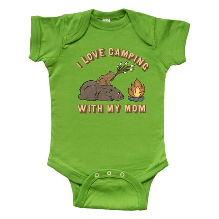 

Inktastic I Love Camping With My Mom Gift Baby Boy or Baby Girl Bodysuit