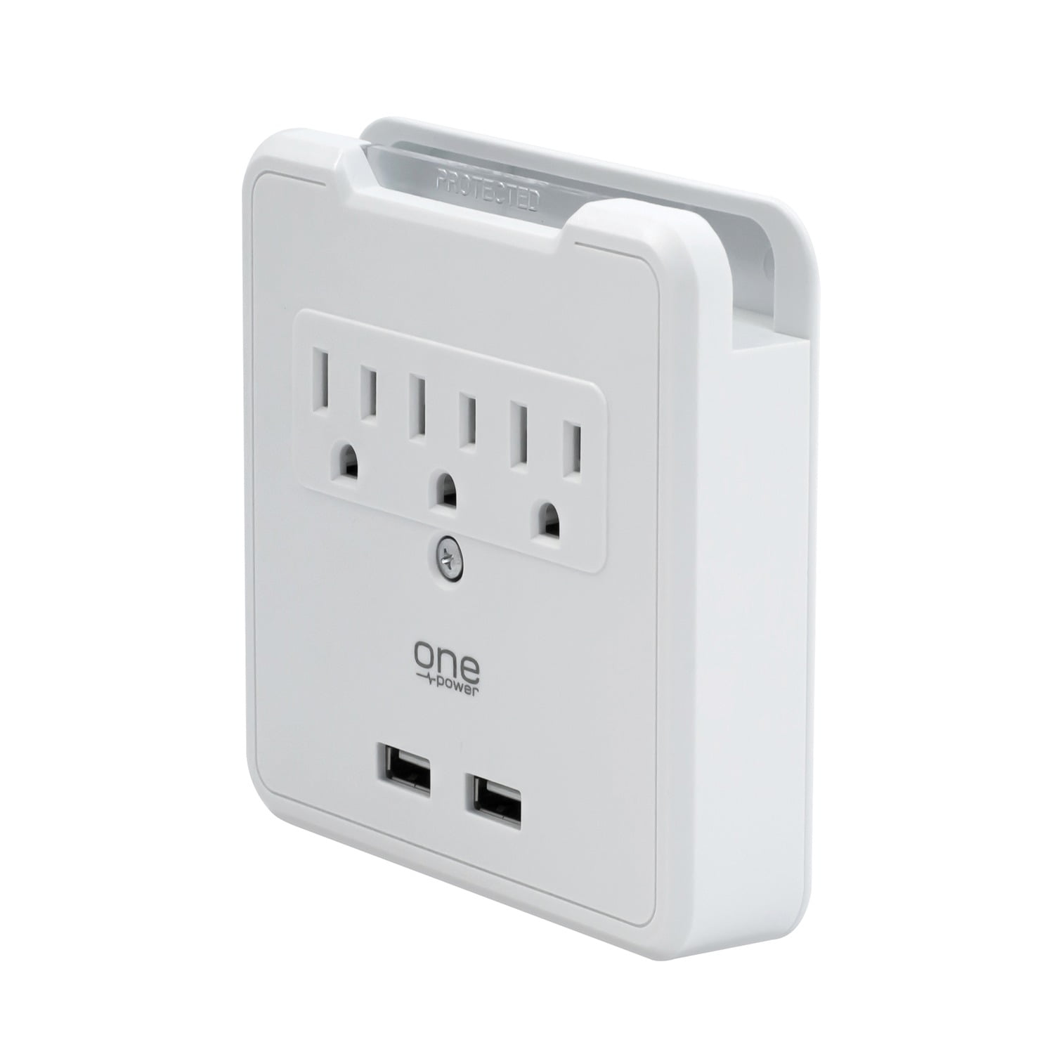 2 USB Ports STITCH Wireless Smart In-Wall Outlet with 2 Receptacles 15A 