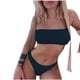 thumbnail image 1 of Conjunto de Color de Agua Traje de Baño de Sujetador Dividido de Raya Sólida de las Mujeres, Traje de Baño de Dos Piezas para las Vacaciones de Verano Y Primavera, 1 of 5