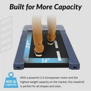 Exerpeutic SuperMax 400 lbs. Weight Capacity Walking Pad Treadmill, Heavy Duty Home Office Under Desk Treadmill, Up to 3 Mph Speed