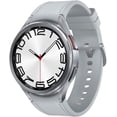 thumbnail image 1 of Samsung Galaxy Watch 6 Classic 47mm Bluetooth Smartwatch con bisel giratorio, rastreador de fitness, entrenamiento avanzado del sueño, plateado (reacondicionado), 1 of 5