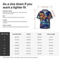 thumbnail image 7 of JUNZAN Mens Casual Button Down Shirts Short Sleeve Colorful Fall Leaves Print Shirt-Small, 7 of 7