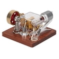 thumbnail image 1 of Modelo De Motor Stirling, Generador De Electricidad, Juguete, Base De Madera, Acero Inoxidable Multiusos Para Niños, Proyectos De Ciencia Para Regalos De Cumpleaños ANGGREK IC3115, 1 of 8
