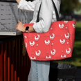 thumbnail image 4 of Wukai Cartoon Rooster Print Zipper Bag,large Beach Tote Bag,Waterproof Sandproof Bag,Grocery and Picnic Tote Travel Bag, 4 of 5