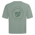 thumbnail image 3 of Men's Levelwear Green Washington Nationals Register Oversized Luxe Signature Knit T-Shirt, 3 of 3
