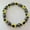 Yellow, variant on Unisex Magnetic Hematite Stone Beaded Bracelet with Elastic Band  Handmade Colorful Flat Beads
