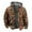 a-Coffee, variant on Sport Coats Men Male Zipper Quilted Jacket 3D Printed Fashion Loose Hooded Mens Puffer Jacket Blue L