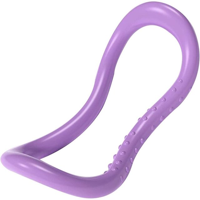 Equipo de yoga, pilates, fitness, entrenamiento de fuerza, soporte de resistencia de pantorrillaYoga Pilates Ring Fascia Tool para muslos, músculos abdominales y entrenamiento de piernas (púrpura) esquí esquí Gafas de esquí