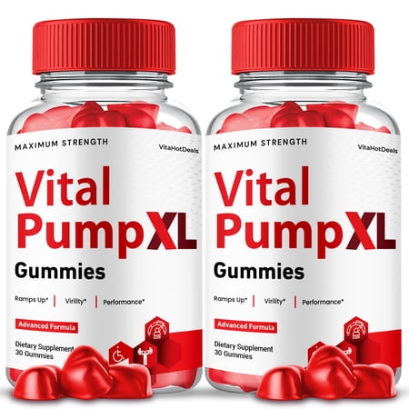 Vital Pump XL Gummies for Men, Advanced Formula, Vital Pump XL Supplement for Men All Natural Maximum Strength (2 Pack)