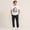 Black A, variant on Men's Live in the Moment Mountain Lake Graphic White Short Sleeve Crew Neck T-Shirt for Summer Outdoor Casual Wear