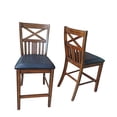 thumbnail image 3 of Chaise de Comptoir en Bois Massif de Bryson&44; Lot de 2, 3 of 3