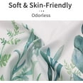 thumbnail image 3 of Green Eucalyptus Leaves Shower Curtain, Spring Cute Cactus Leaf Succulent Plant Watercolor Floral Shower Curtain, Cottagecore Botanical Fabric Shower Curtain for Bathroom Decor, 72 x 72, 3 of 5