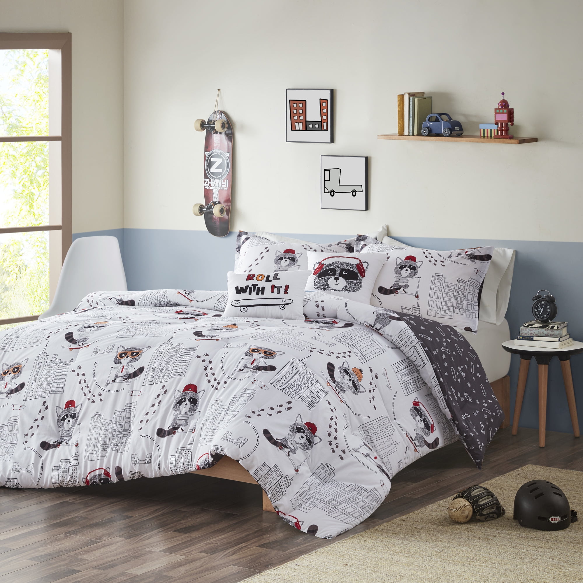 Home Essence Kids Conner Cotton Reversible Comforter Set - Walmart.com