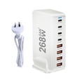thumbnail image 4 of 268W Desktop GaN Charger 8 port USB Type C PD Charger Fast Charge G8B1, 4 of 8