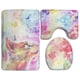thumbnail image 1 of ABPHQTO Gatito revoloteando mariposas Juego de alfombras de baño de 3 piezas Alfombra de baño Alfombra de contorno y tapa de inodoro ABPHQTO Cont-CHAPPLE-37210, 1 of 2
