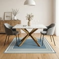 thumbnail image 3 of ODIKA 5'x7' Washable Area Rug Non-Slip, Low Pile, Stain Resistant Dusty Field Clean Symmetrical Understated Style Floor Covering for Guest Room, Lounge, Apartment, 3 of 7