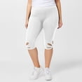 thumbnail image 5 of Drovellove Women's Plus Size Casual Capri Leggings with Elastic Waist - Soft Stretch Pull On Pants for Work, Weekend Errands, or a Night Out, 5 of 6