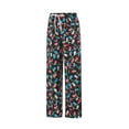 thumbnail image 2 of Cenuakty Women's Christmas Lounge Pants Colorful Light/Snowman Print Loose Comfy Casual Plush Pants Pajama Pants Sleep Trousers, 2 of 9